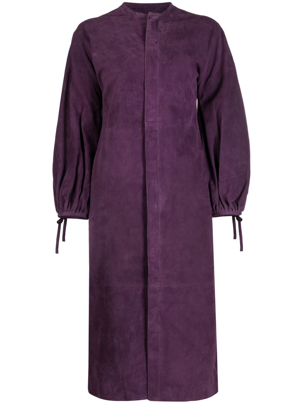 PAULA long puff sleeves midi dress - Purple von PAULA