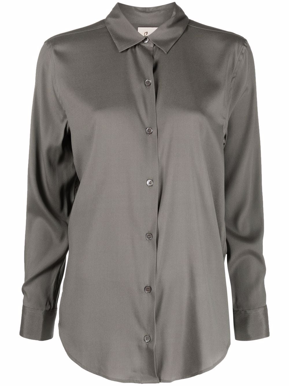 PAULA long-sleeve silk shirt - Green von PAULA