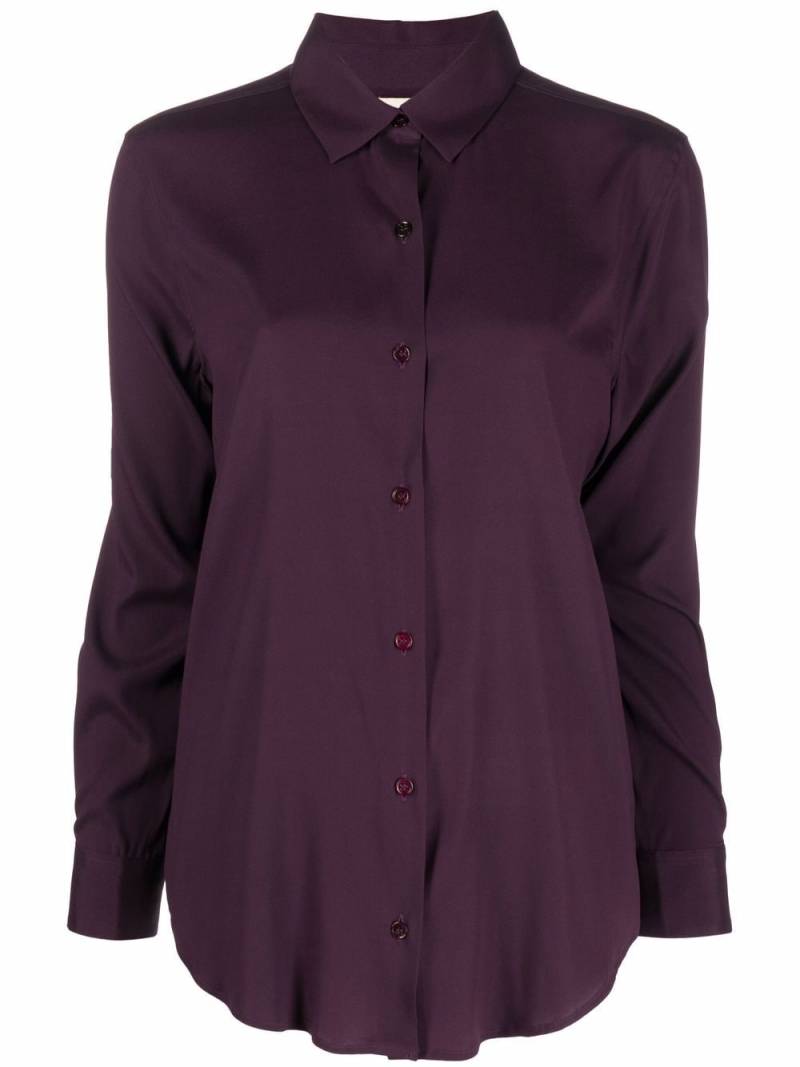 PAULA long-sleeve silk shirt - Purple von PAULA