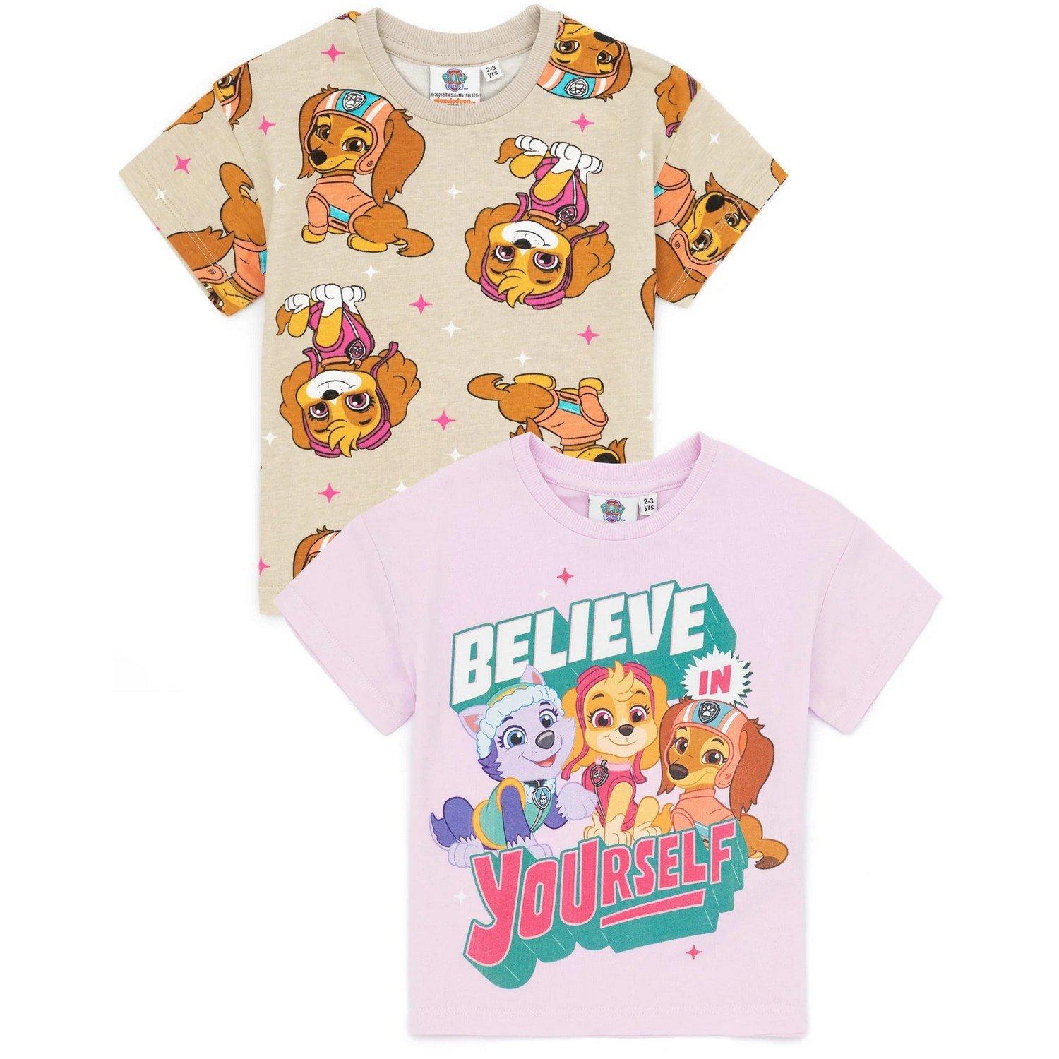 Believe In Yourself Tshirt (2erpack) Mädchen Multicolor 104 von PAW PATROL