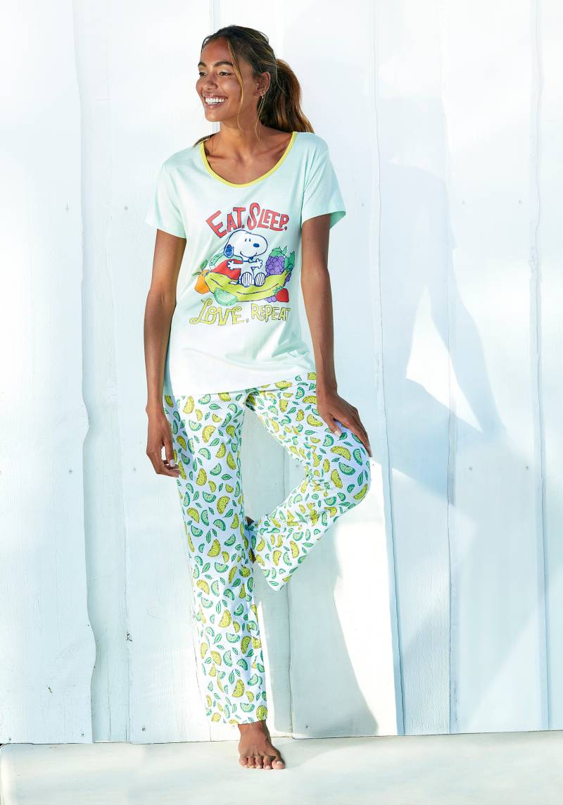 Peanuts Pyjama, (2 tlg.), mit Snoopy-Print von PEANUTS