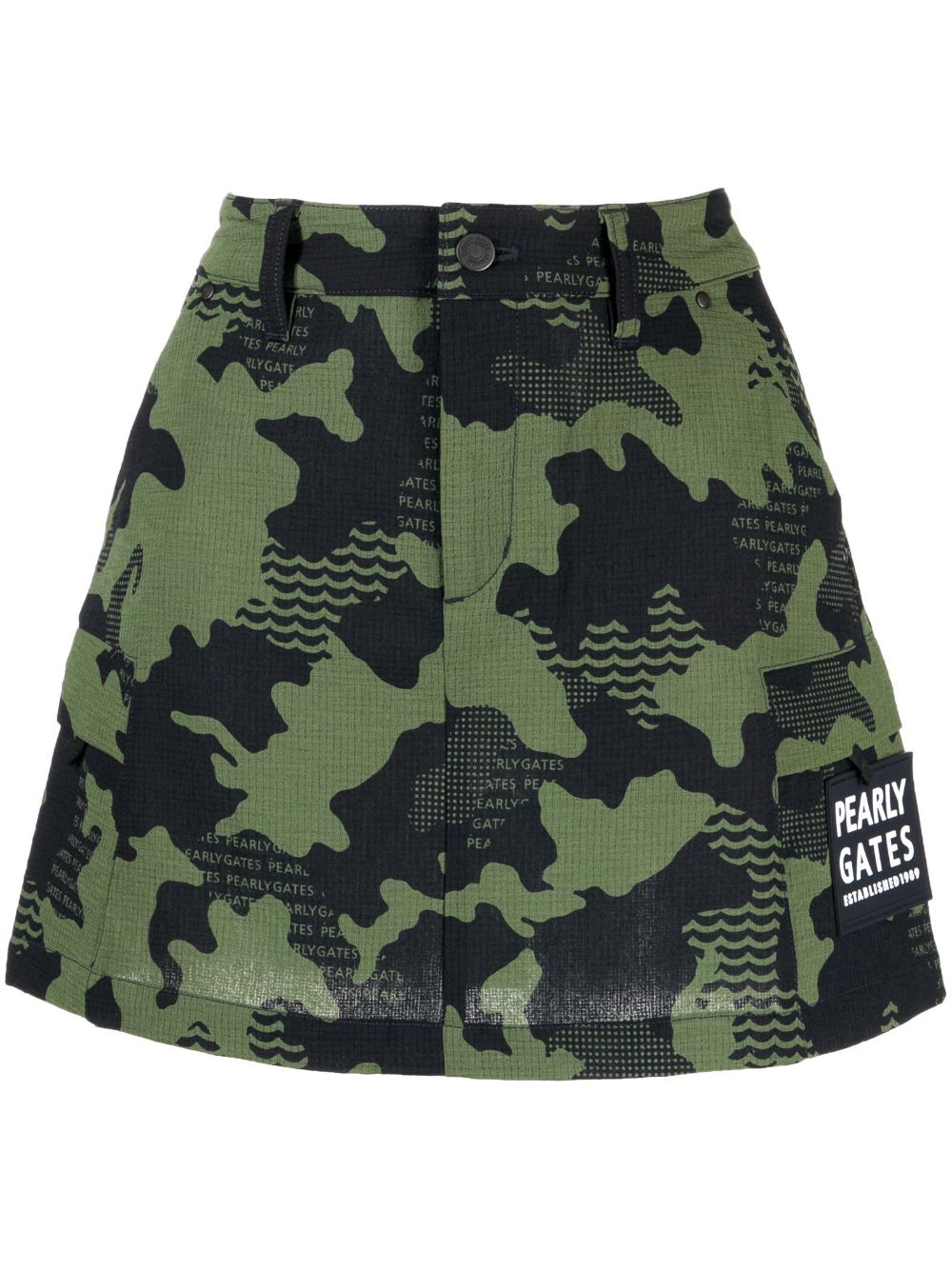 PEARLY GATES camouflage-print miniskirt - Green von PEARLY GATES