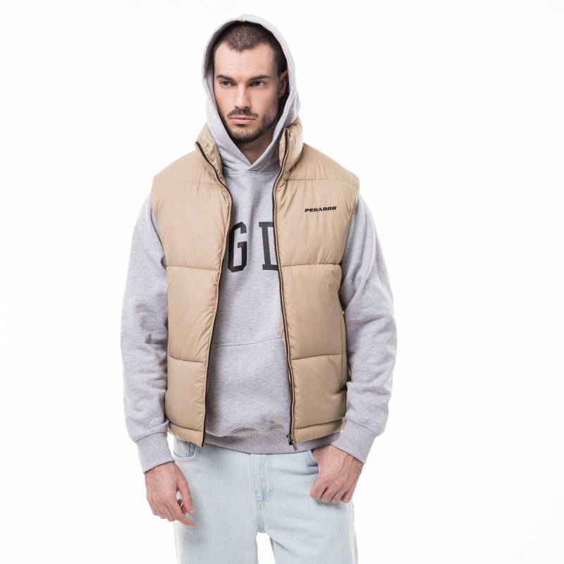 Gilet Herren Sand S von PEGADOR