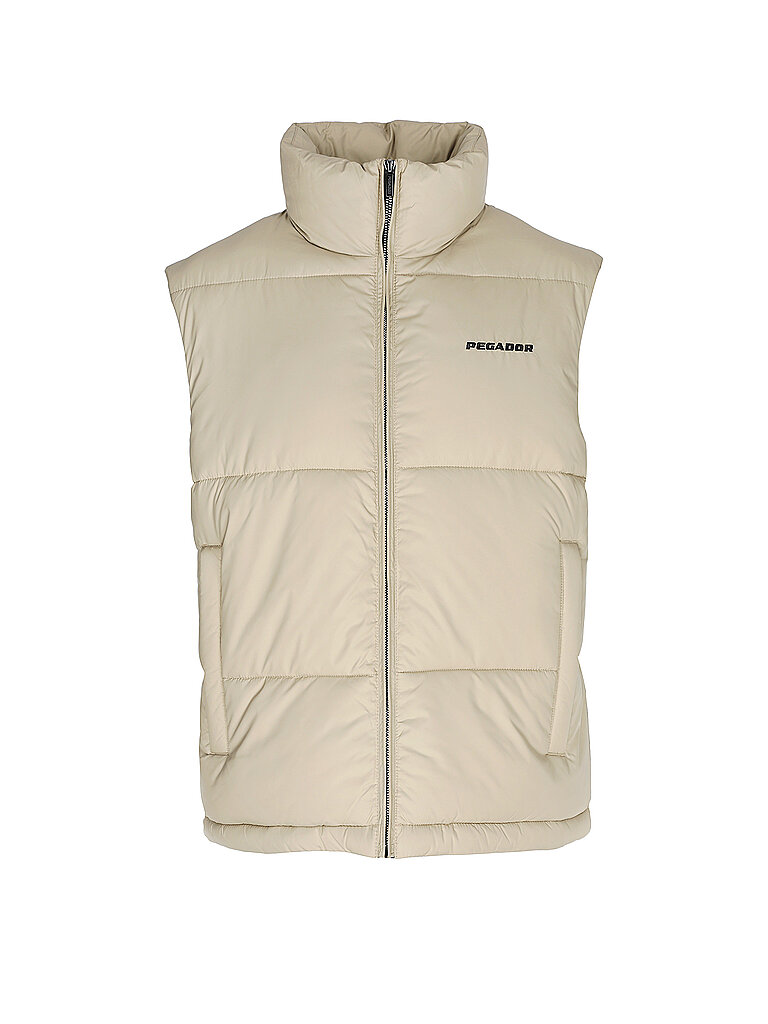 PEGADOR Steppgilet LANDIN  beige | L von PEGADOR