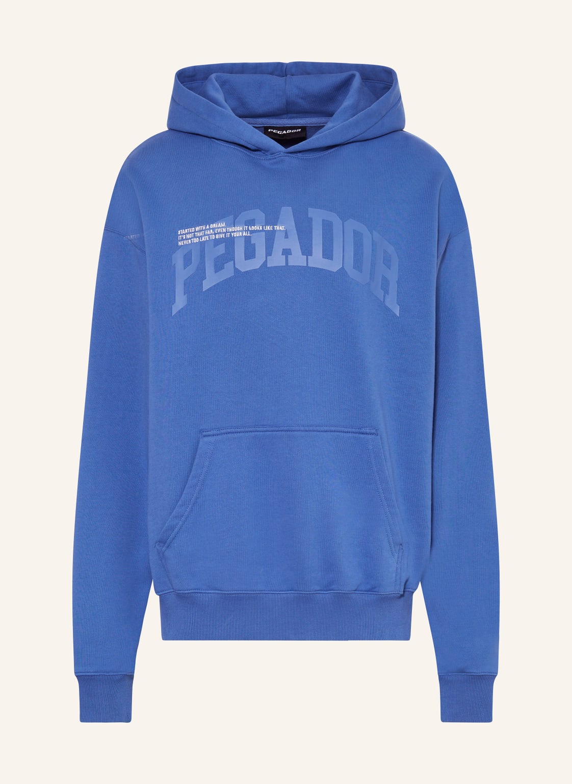 Pegador Oversized-Hoodie Gilford blau von PEGADOR