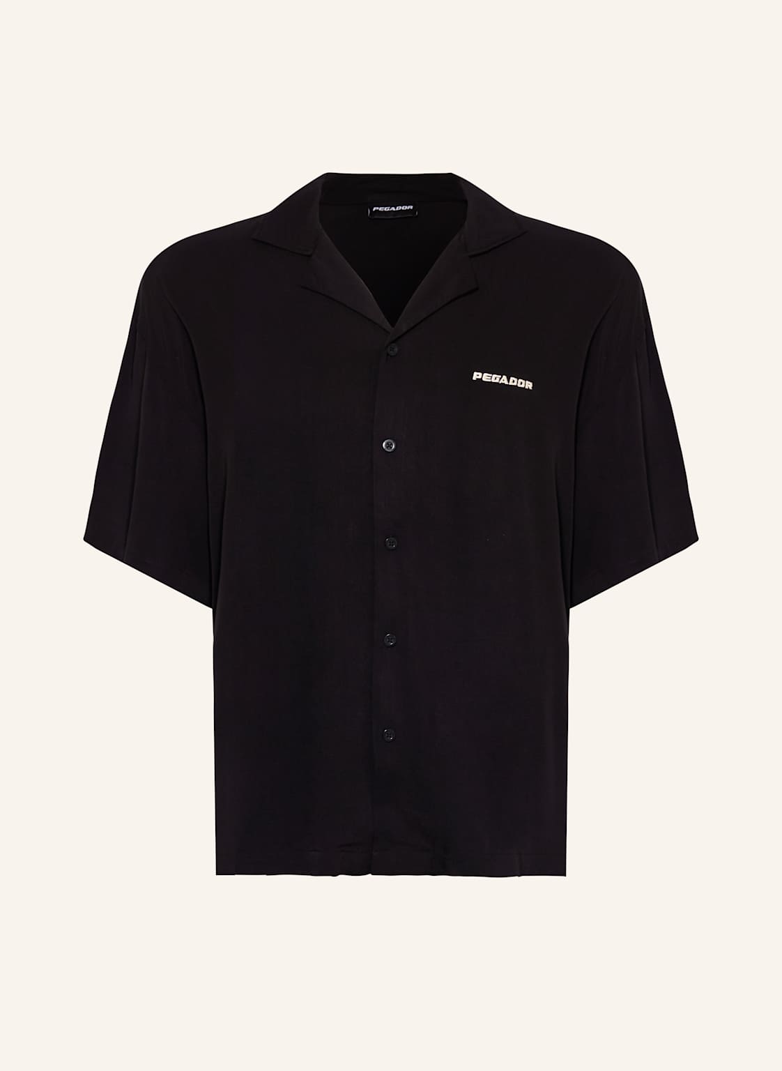 Pegador Resorthemd Comfort Fit schwarz von PEGADOR
