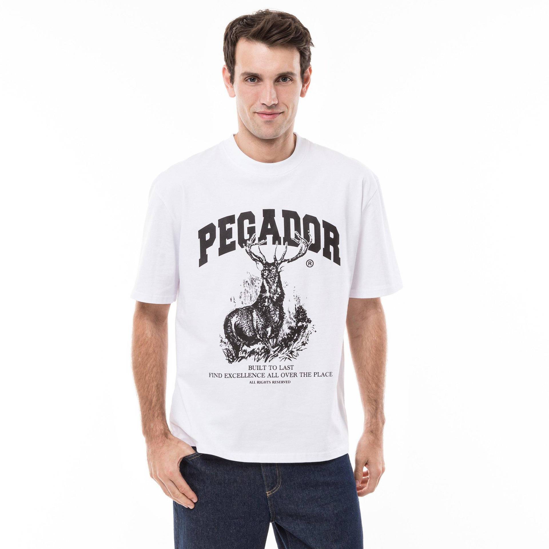 T-shirt Herren Weiss L von PEGADOR