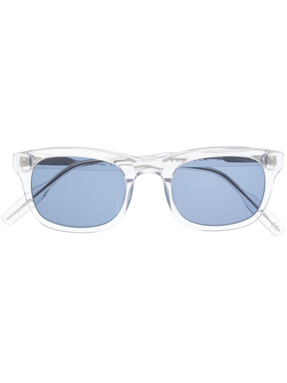 PENINSULA SWIMWEAR Portofino oval-frame sunglasses - White von PENINSULA SWIMWEAR