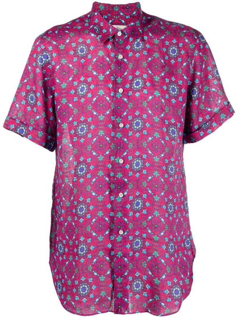 PENINSULA SWIMWEAR all-over graphic-print shirt - Pink von PENINSULA SWIMWEAR