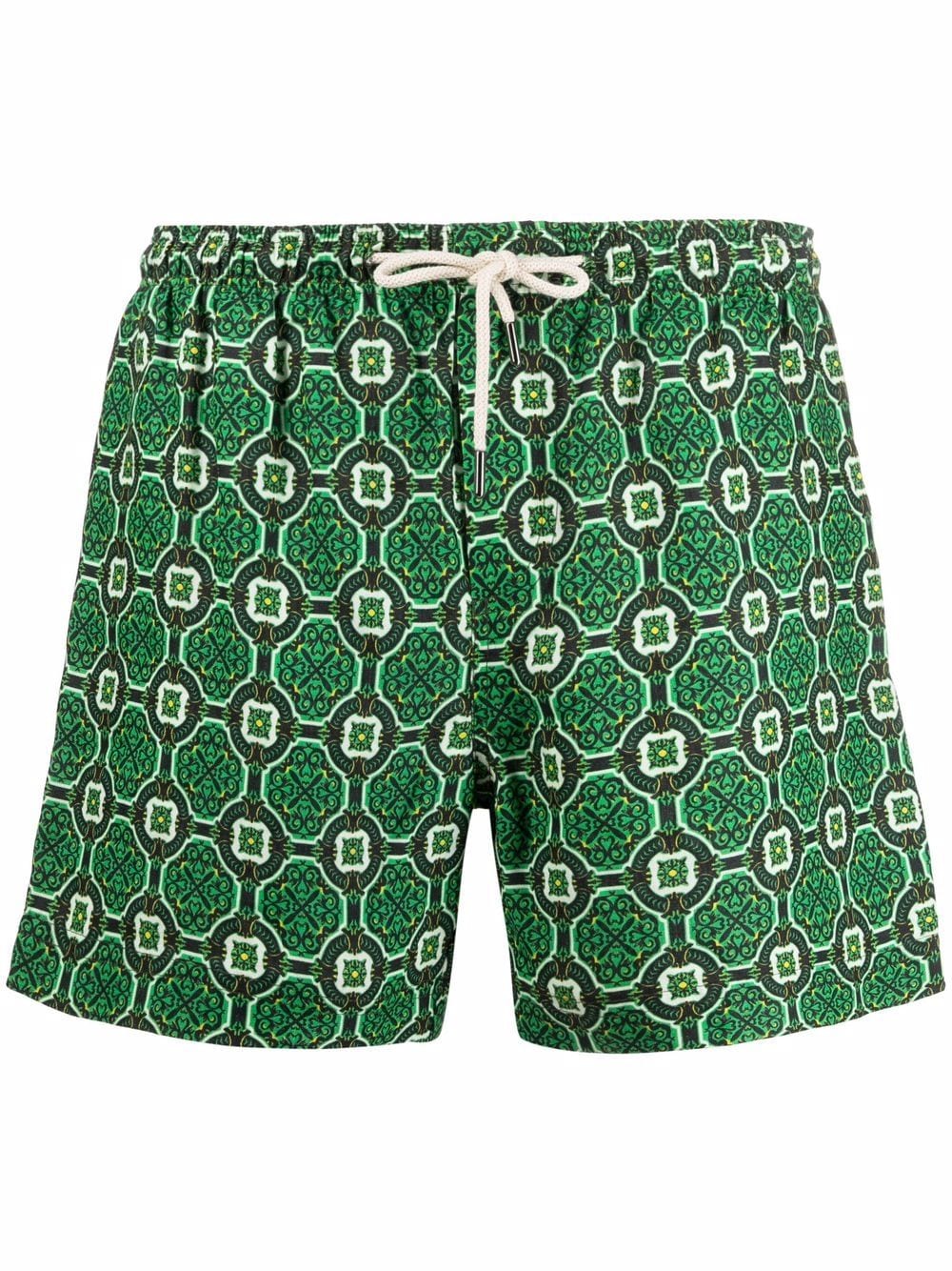 PENINSULA SWIMWEAR geometric-print drawstring-waist swim shorts - Green von PENINSULA SWIMWEAR