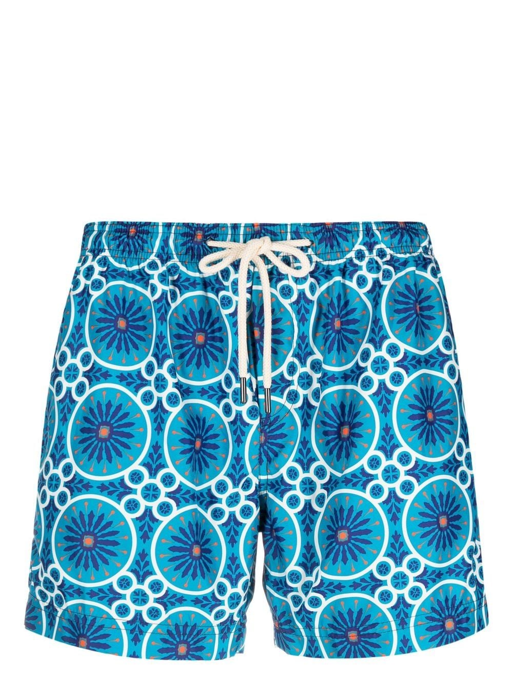 PENINSULA SWIMWEAR geometric-print swim shorts - Blue von PENINSULA SWIMWEAR