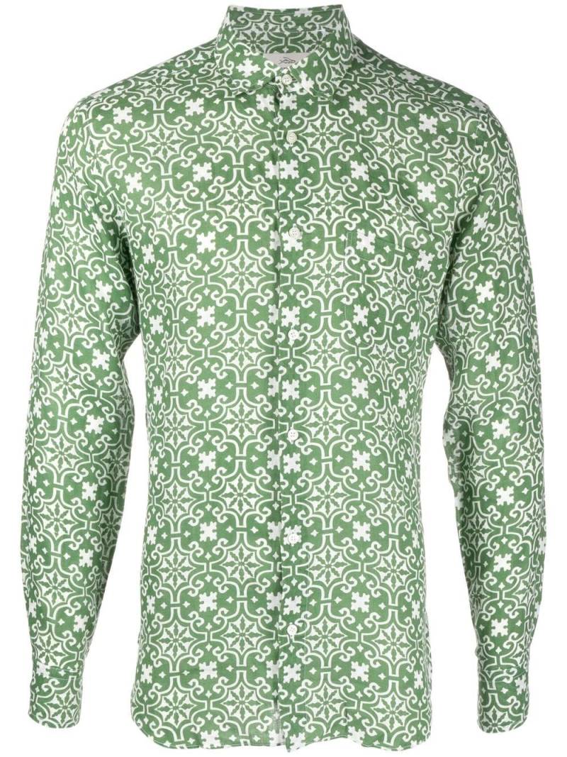 PENINSULA SWIMWEAR graphic-print long-sleeve shirt - Green von PENINSULA SWIMWEAR