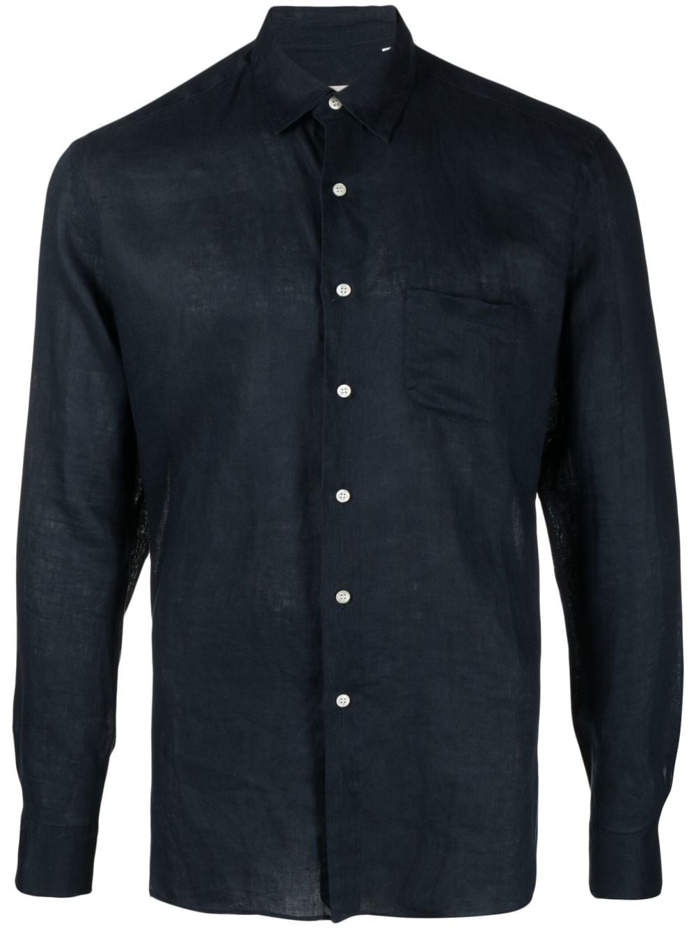 PENINSULA SWIMWEAR long-sleeve button-up shirt - Blue von PENINSULA SWIMWEAR