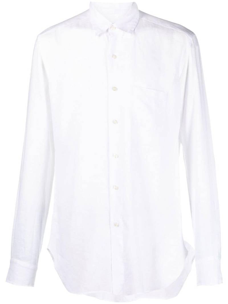 PENINSULA SWIMWEAR plain button-down shirt - White von PENINSULA SWIMWEAR