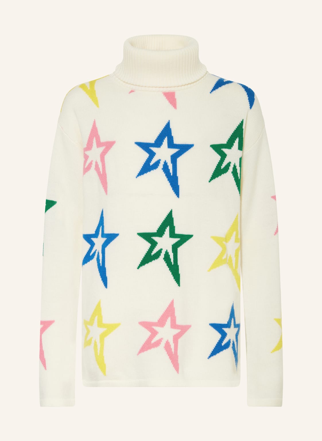 Perfect Moment Rollkragenpullover Stardust Aus Merinowolle weiss von PERFECT MOMENT