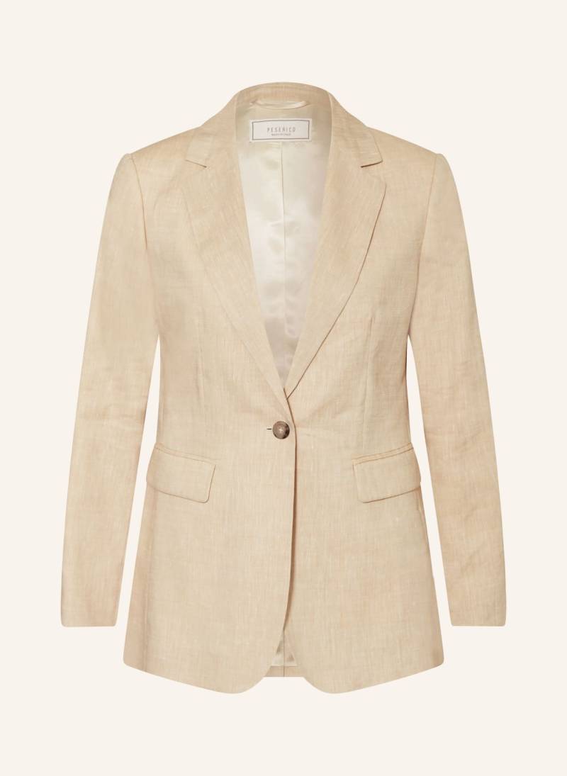 Peserico Blazer Mit Leinen beige von PESERICO