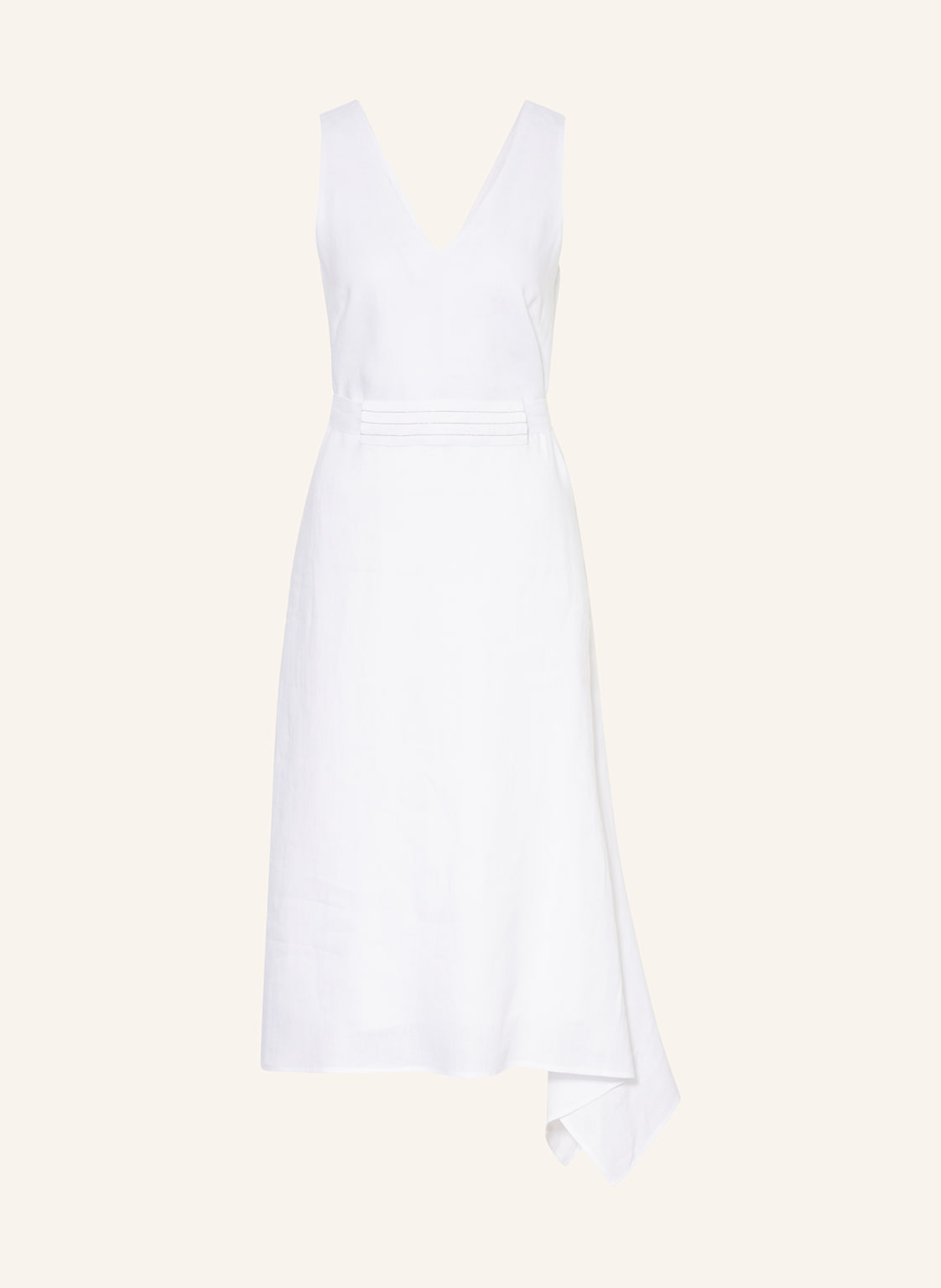 Peserico Leinenkleid Mit Schmuckperlen weiss Peserico Leinenkleid Mit Schmuckperlen weiss von PESERICO