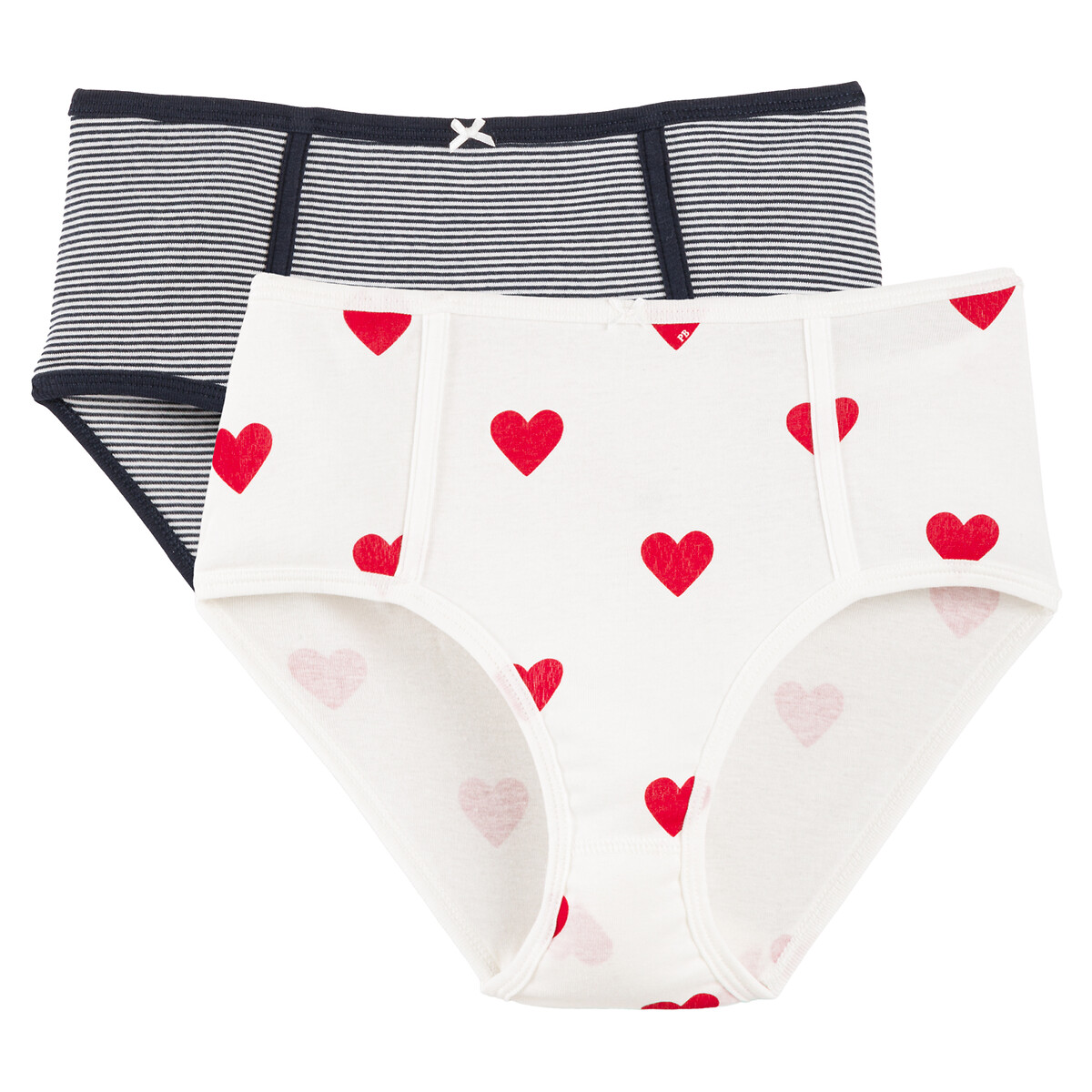 2er-Pack Taillenslips, Baumwolle von PETIT BATEAU