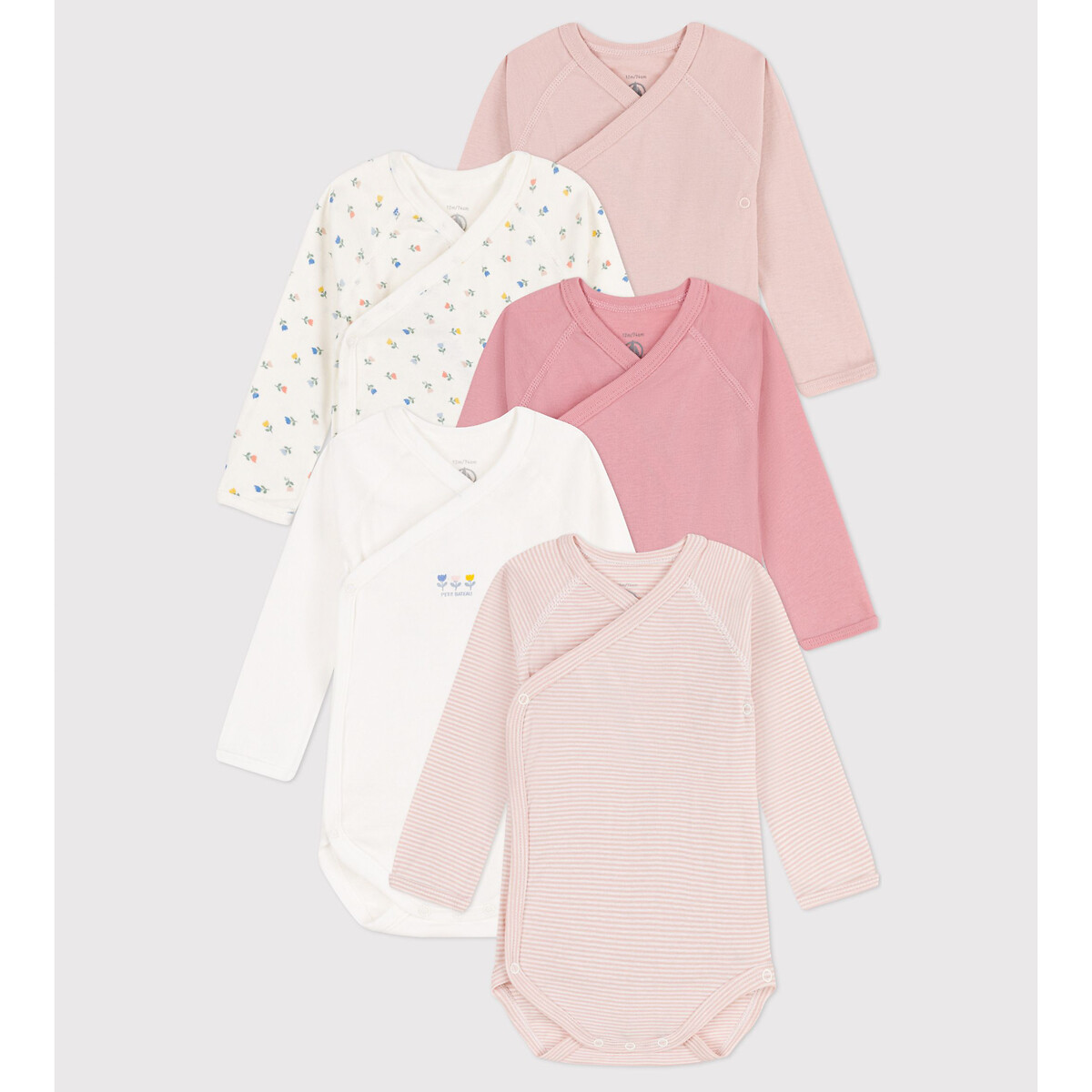 5er-Pack Bodys aus Baumwolle von PETIT BATEAU