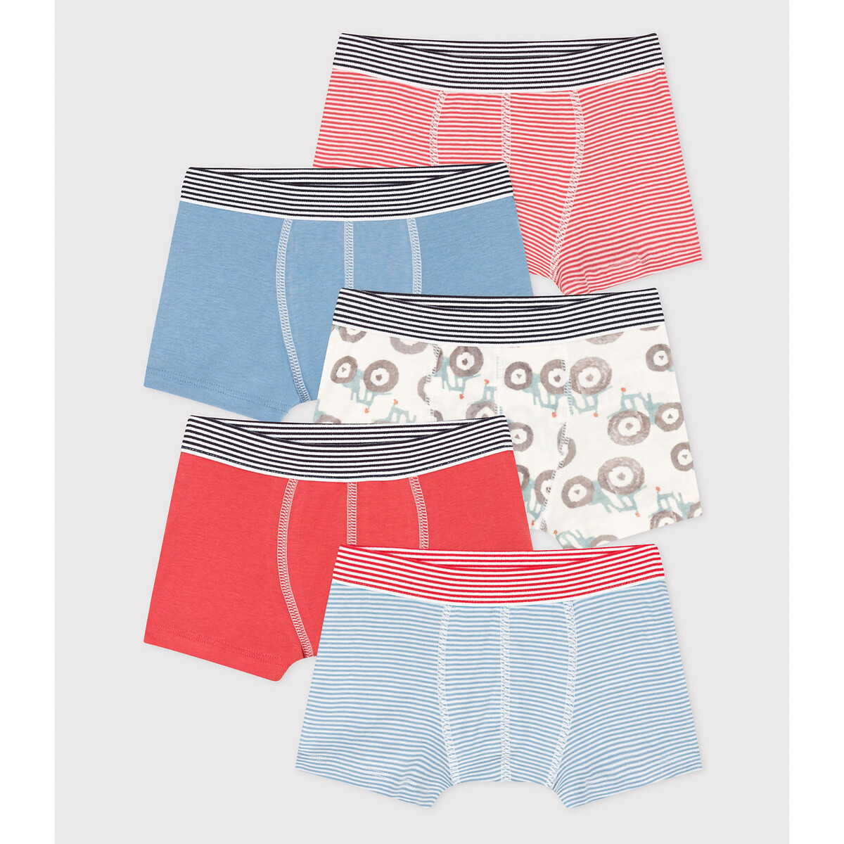 5er-Pack Boxershorts von PETIT BATEAU