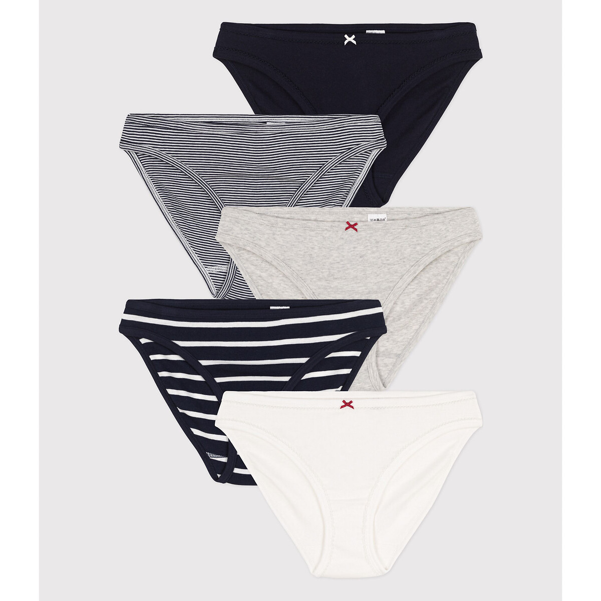 5er-Pack Slips aus Baumwolle von PETIT BATEAU