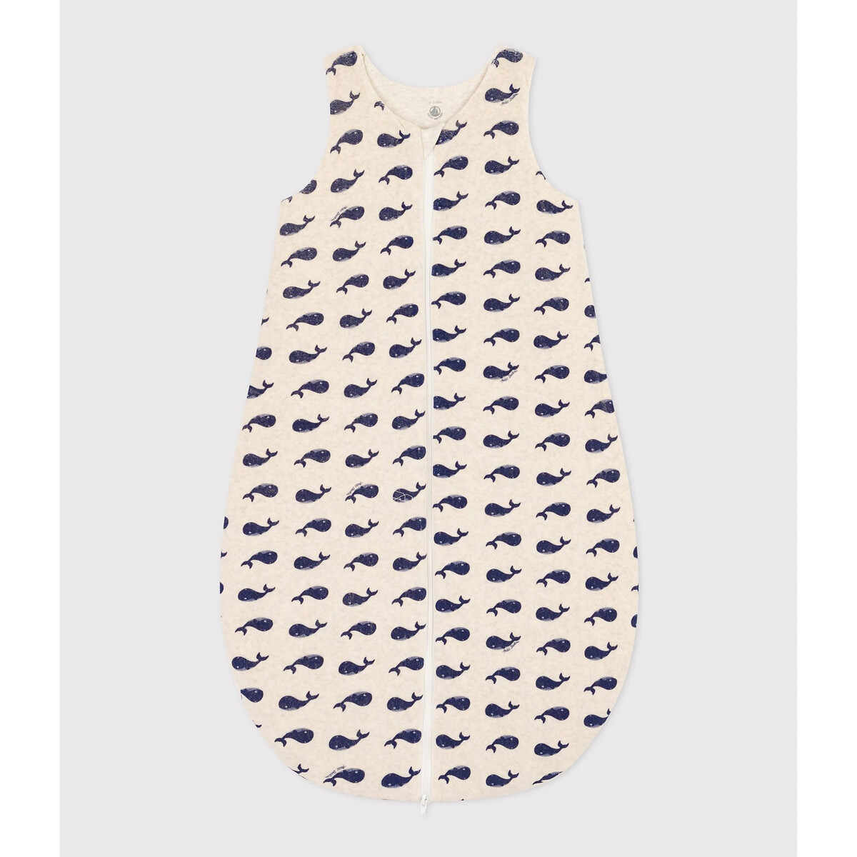 Baby-Schlafsack "Walfische", reine Baumwolle von PETIT BATEAU