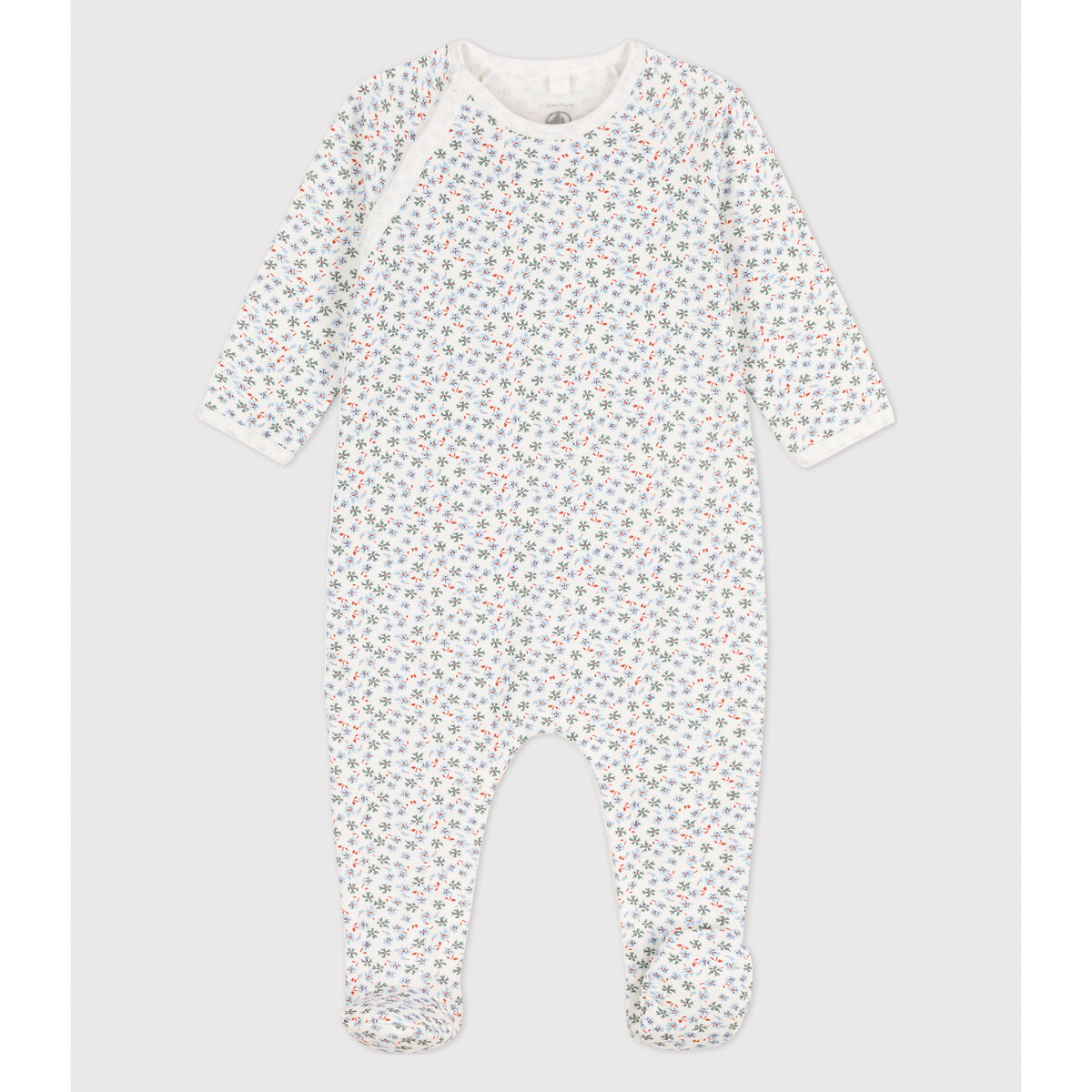 Bedruckter Strampler aus Sweatware von PETIT BATEAU