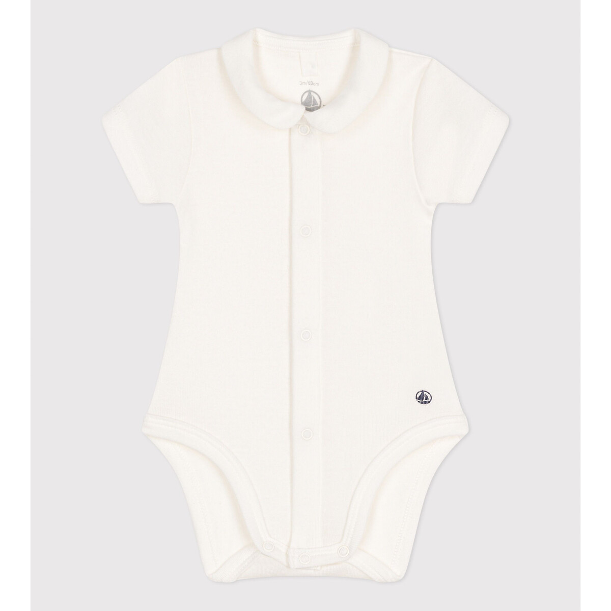 Body mit kurzen Ärmeln und Bubikragen von PETIT BATEAU