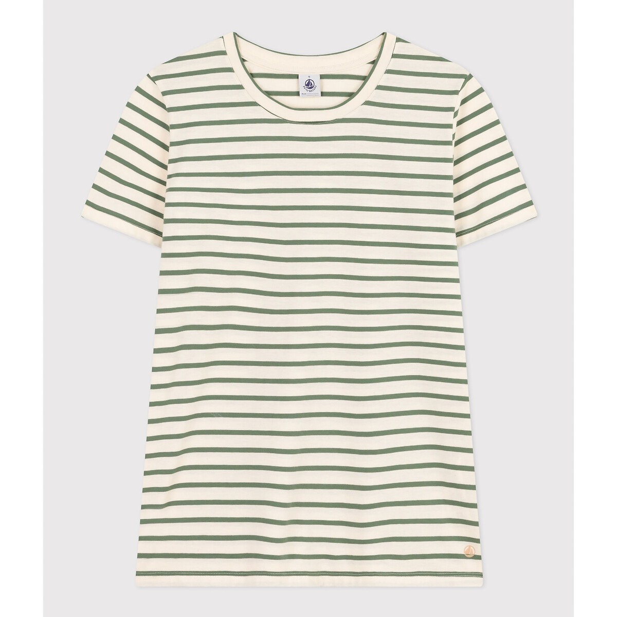 Gestreiftes T-Shirt aus Feinjersey, Regular-Fit von PETIT BATEAU