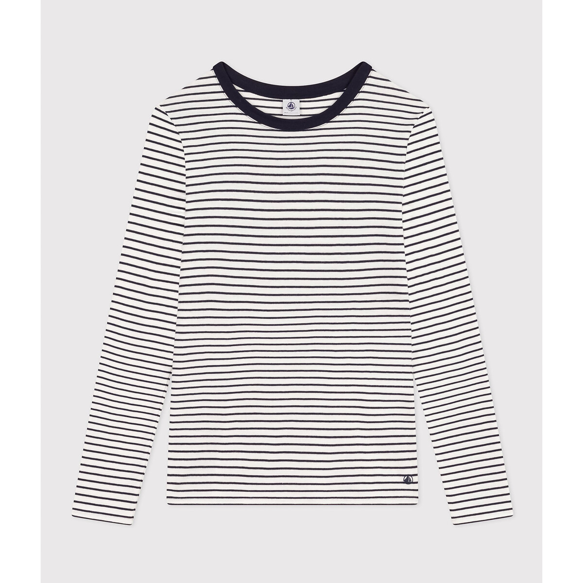 "Iconics" Langarm-Shirt, schmale Streifen von PETIT BATEAU