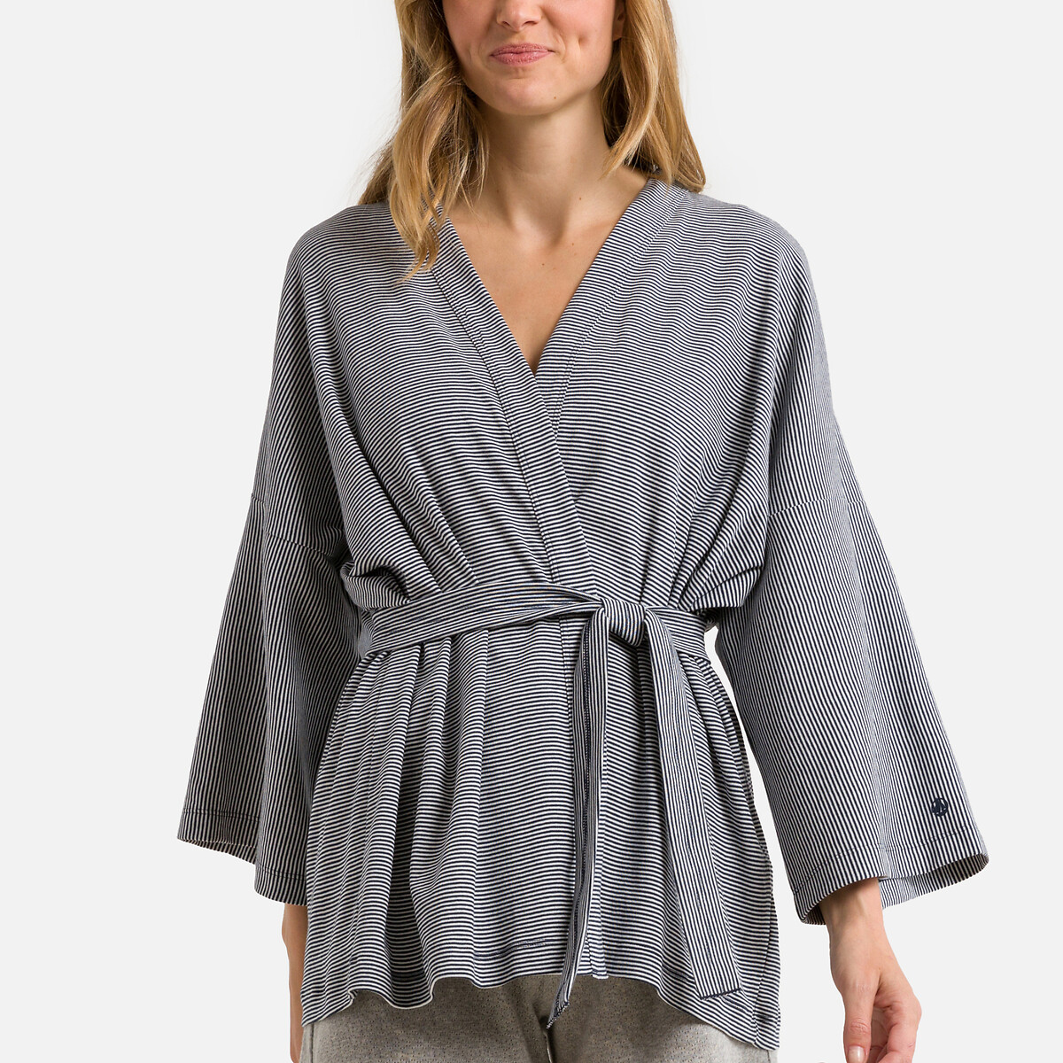 Kimono zum Binden, Baumwolle von PETIT BATEAU