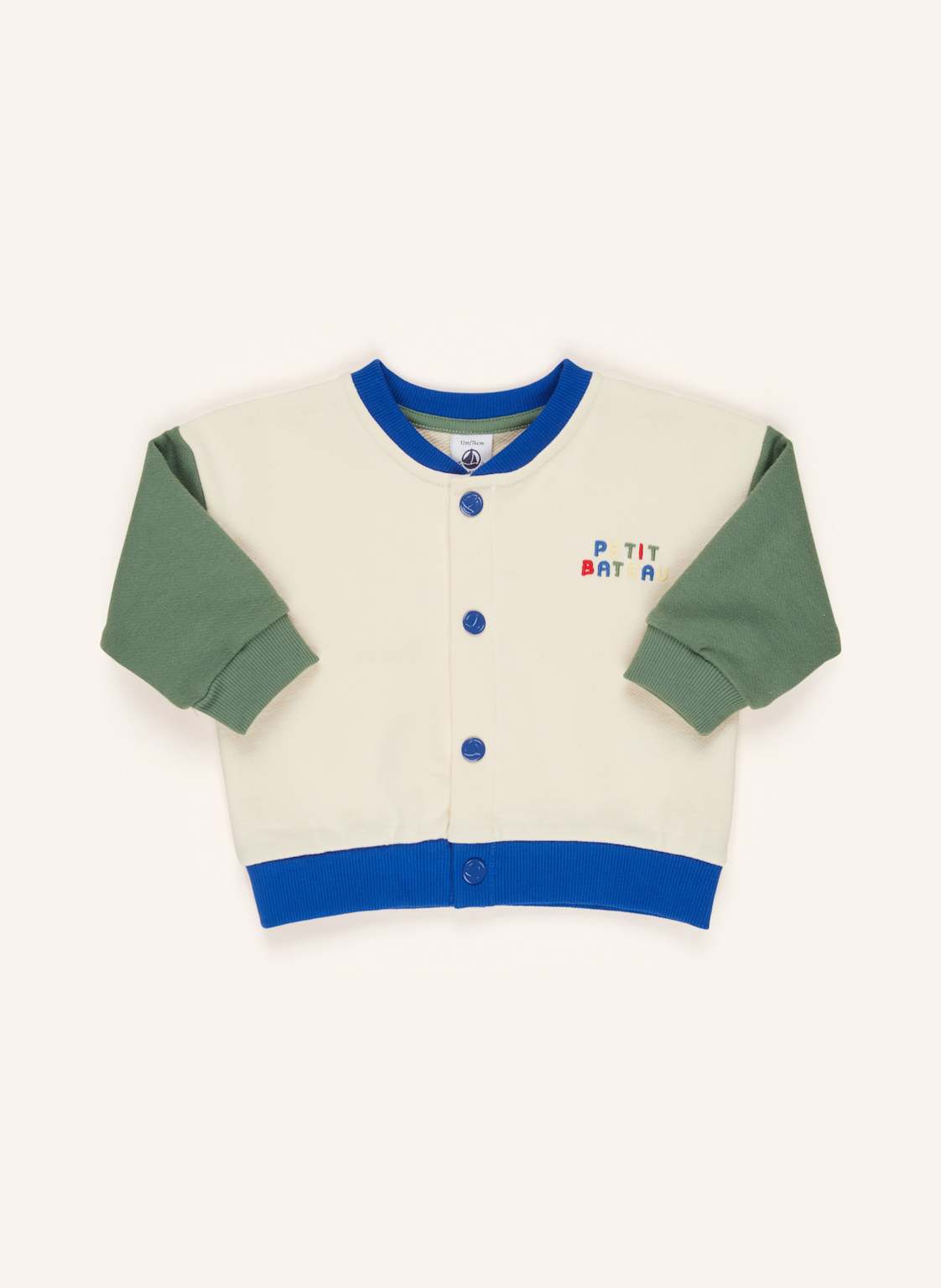 Petit Bateau Sweatjacke Teddy weiss Petit Bateau Sweatjacke Teddy weiss von PETIT BATEAU