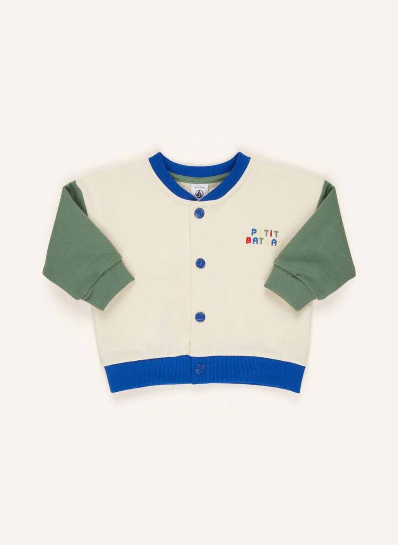Petit Bateau Sweatjacke Teddy weiss von PETIT BATEAU