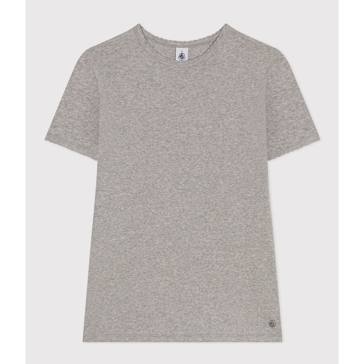 T-Shirt L'iconique, runder Ausschnitt, Hohlsaum von PETIT BATEAU