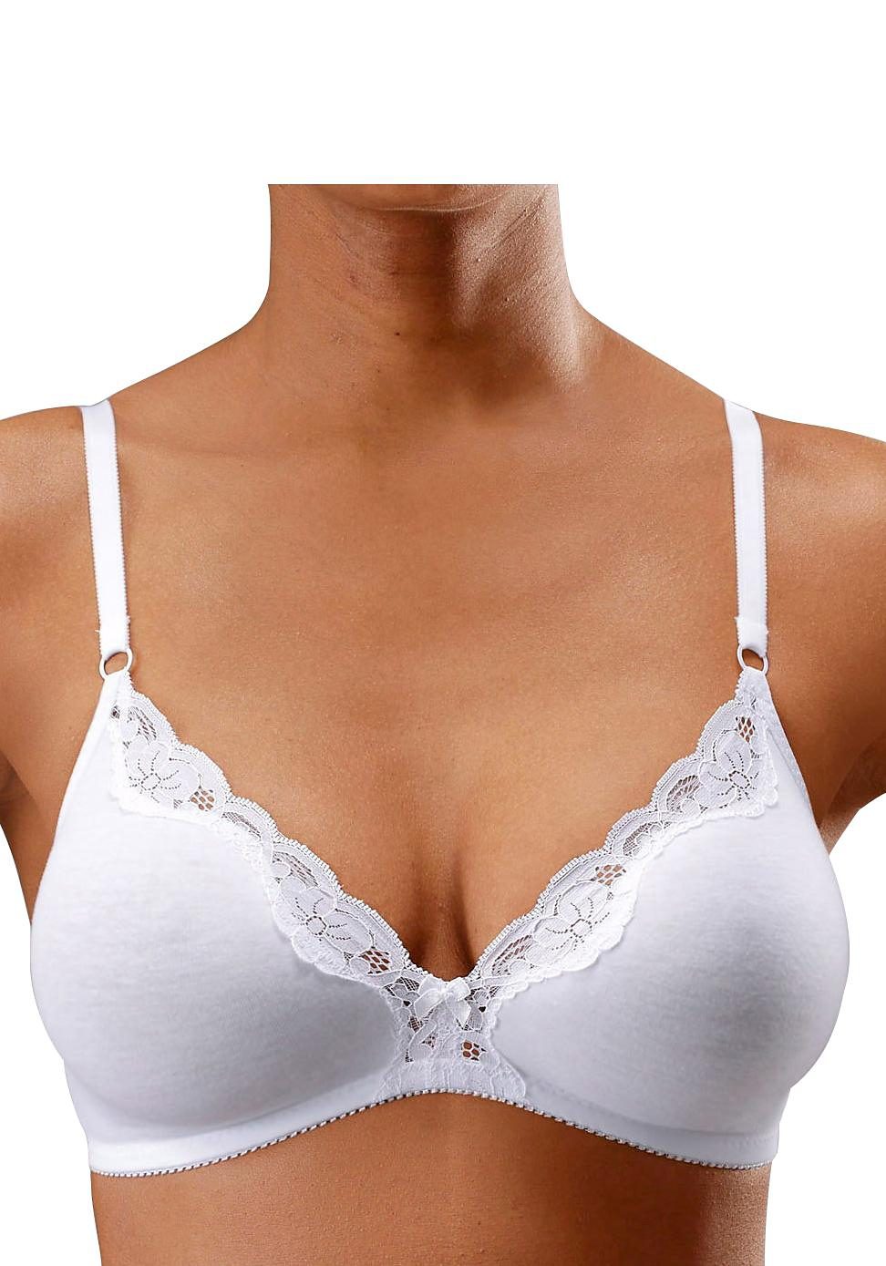 petite fleur Bralette-BH, ohne Bügel aus Baumwolle mit Spitze petite fleur Bralette-BH, ohne Bügel aus Baumwolle mit Spitze von PETITE FLEUR