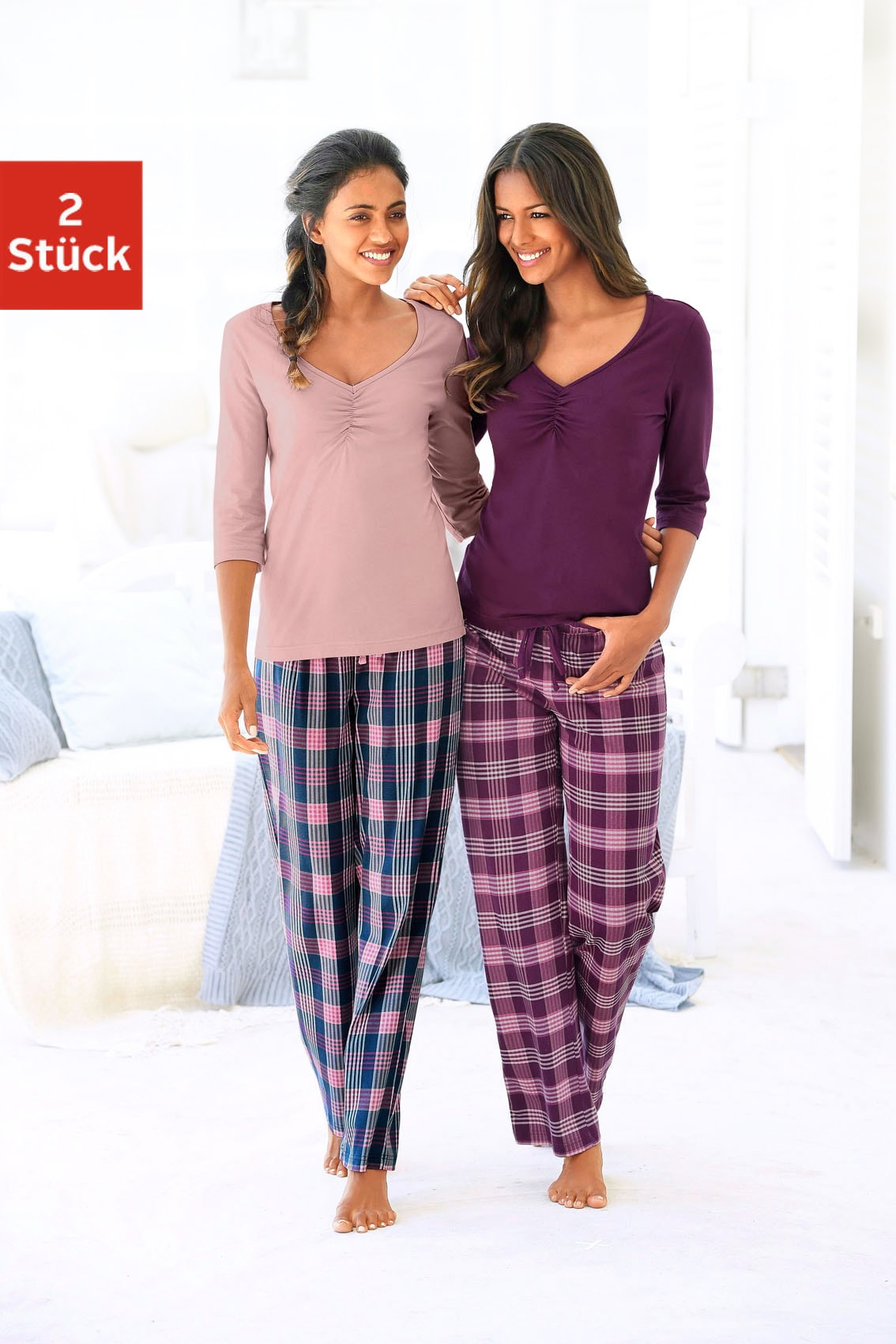 Vivance Dreams Pyjama, (4 tlg., 2 Stück) von Vivance Dreams