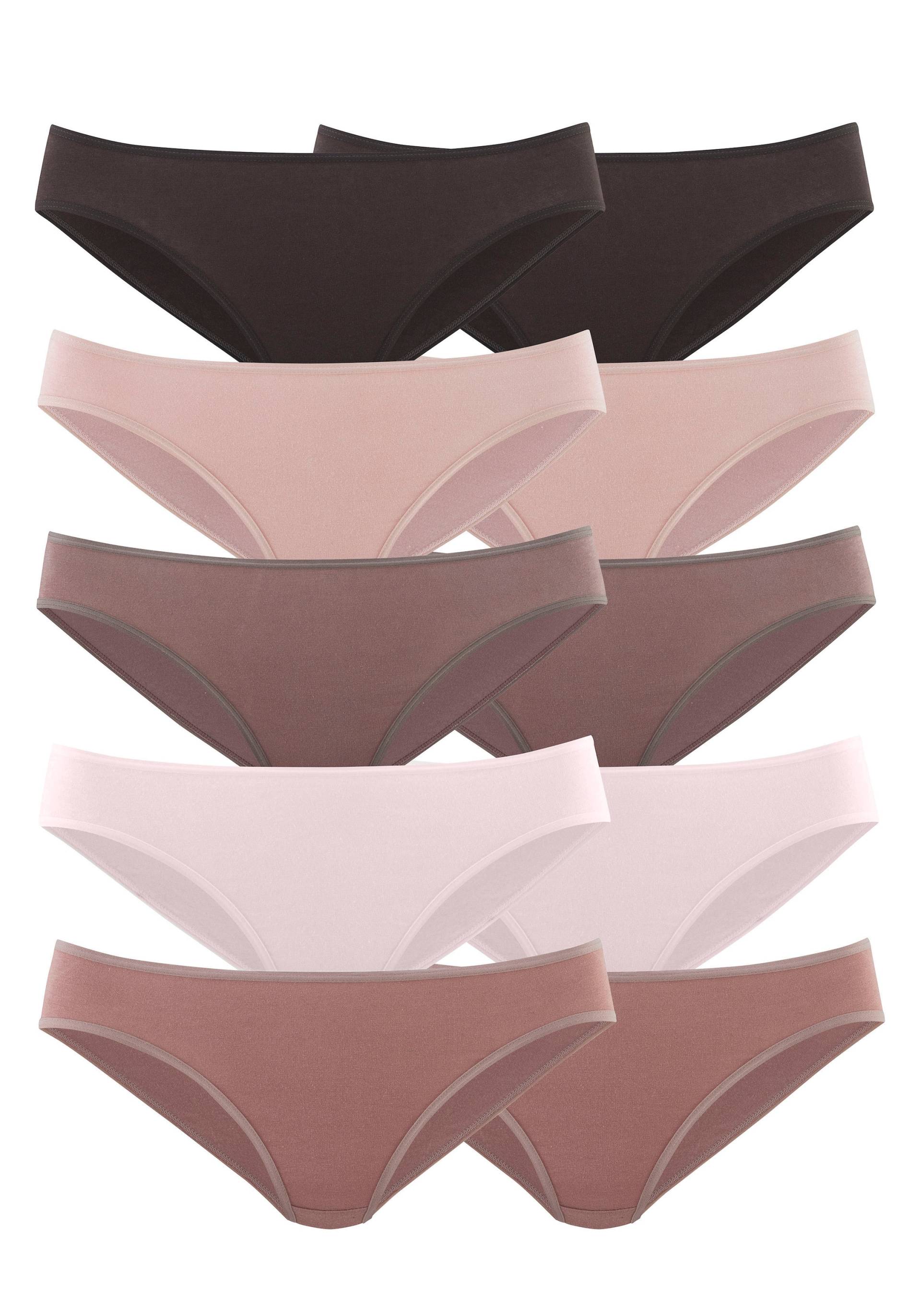 petite fleur Bikinislip, (Packung, 10 St.), aus elastischer Baumwolle von PETITE FLEUR