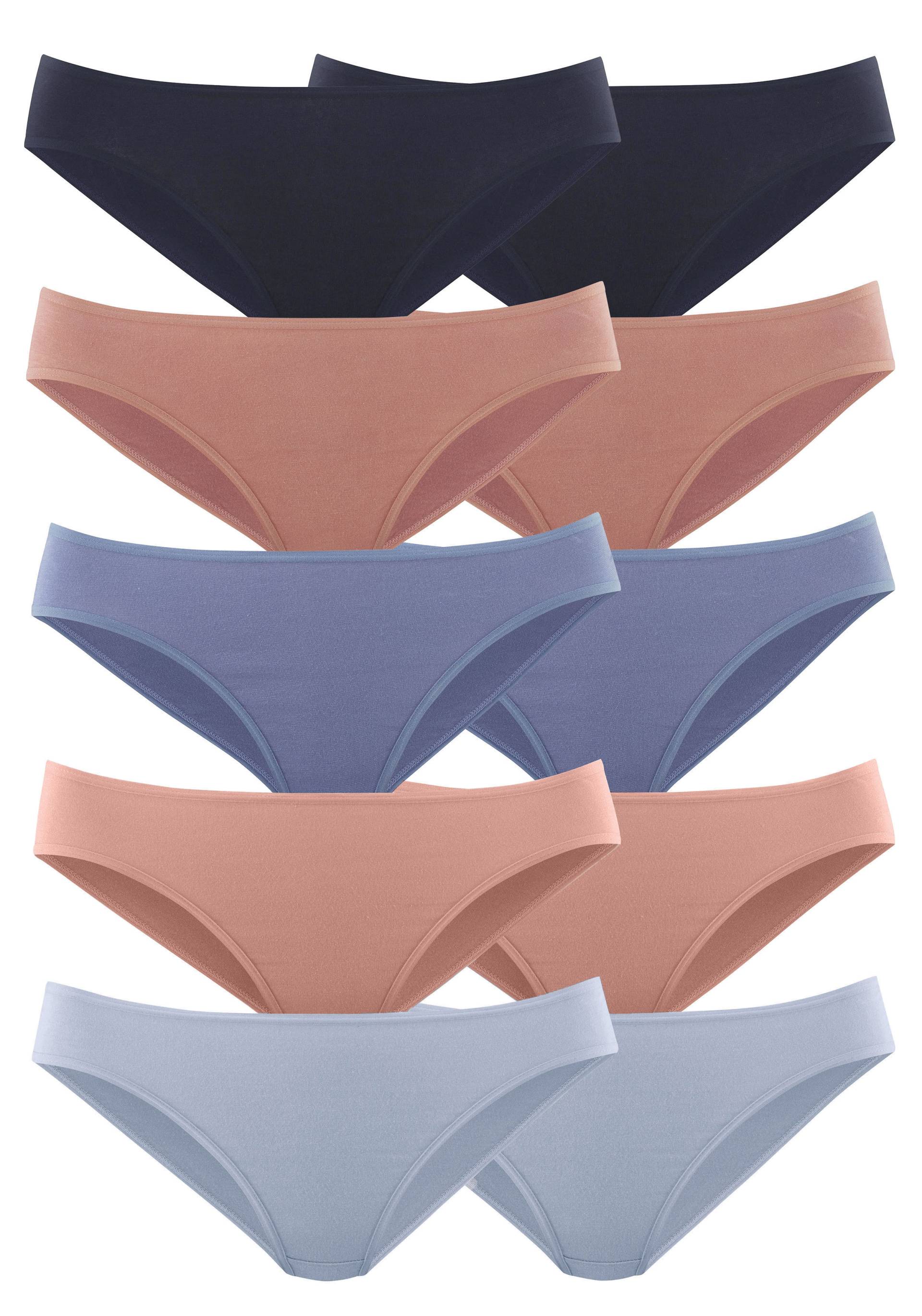 petite fleur Bikinislip, (Packung, 10 St.), aus elastischer Baumwolle von PETITE FLEUR