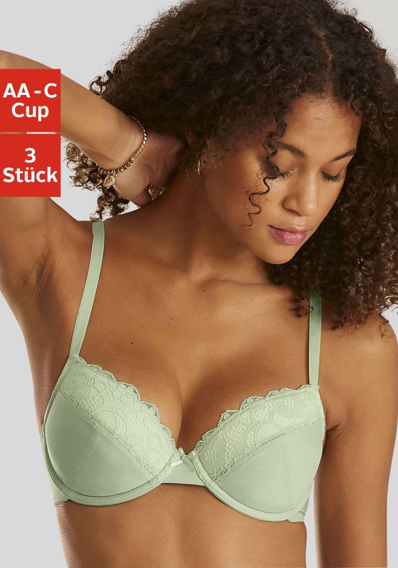 petite fleur Push-up-BH, (Packung, 3 Stück) von PETITE FLEUR