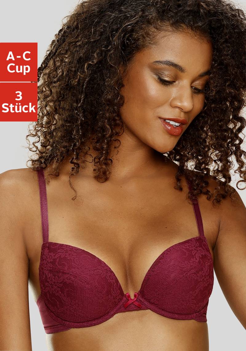 petite fleur Push-up-BH, (Packung, 3 Stück) von PETITE FLEUR