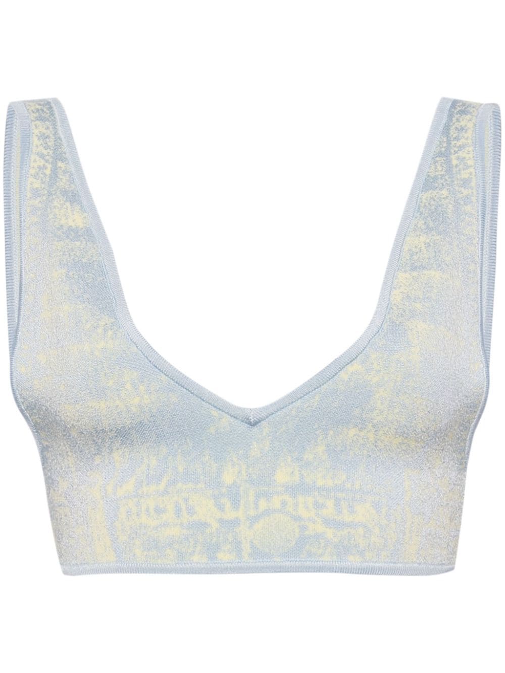 PH5 fake denim bra-style top - Blue von PH5