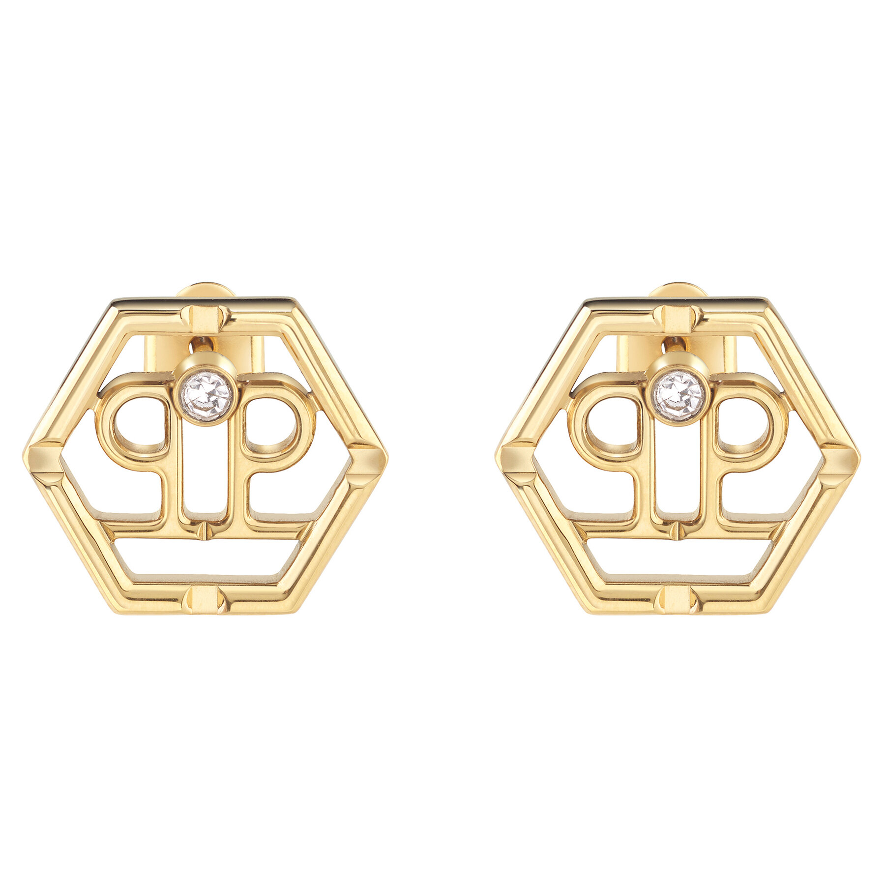 Ohrringe PHILIPP PLEIN Hexagon PJ2AA06EU Goldfarben Ohrringe PHILIPP PLEIN Hexagon PJ2AA06EU Goldfarben von PHILIPP PLEIN