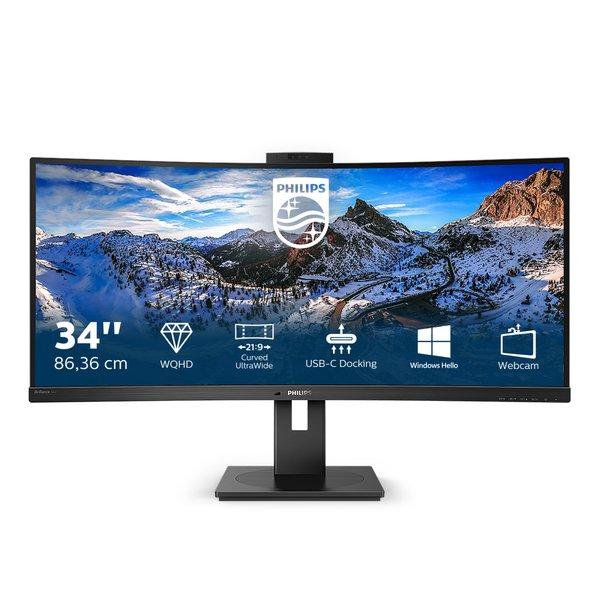 P Line 346P1CRH00 LED display 86,4 cm (34") 3440 x 1440 Pixel UltraWide Quad HD Schwarz von PHILIPS