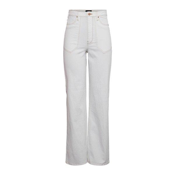 Jeans Damen Weiss W27 von PIECES