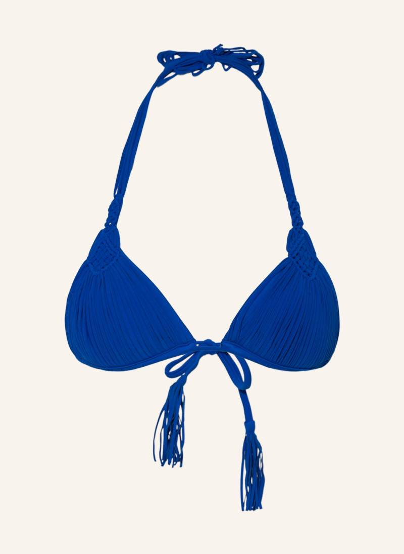 Pilyq Triangel-Bikini-Top Mila blau von PILYQ
