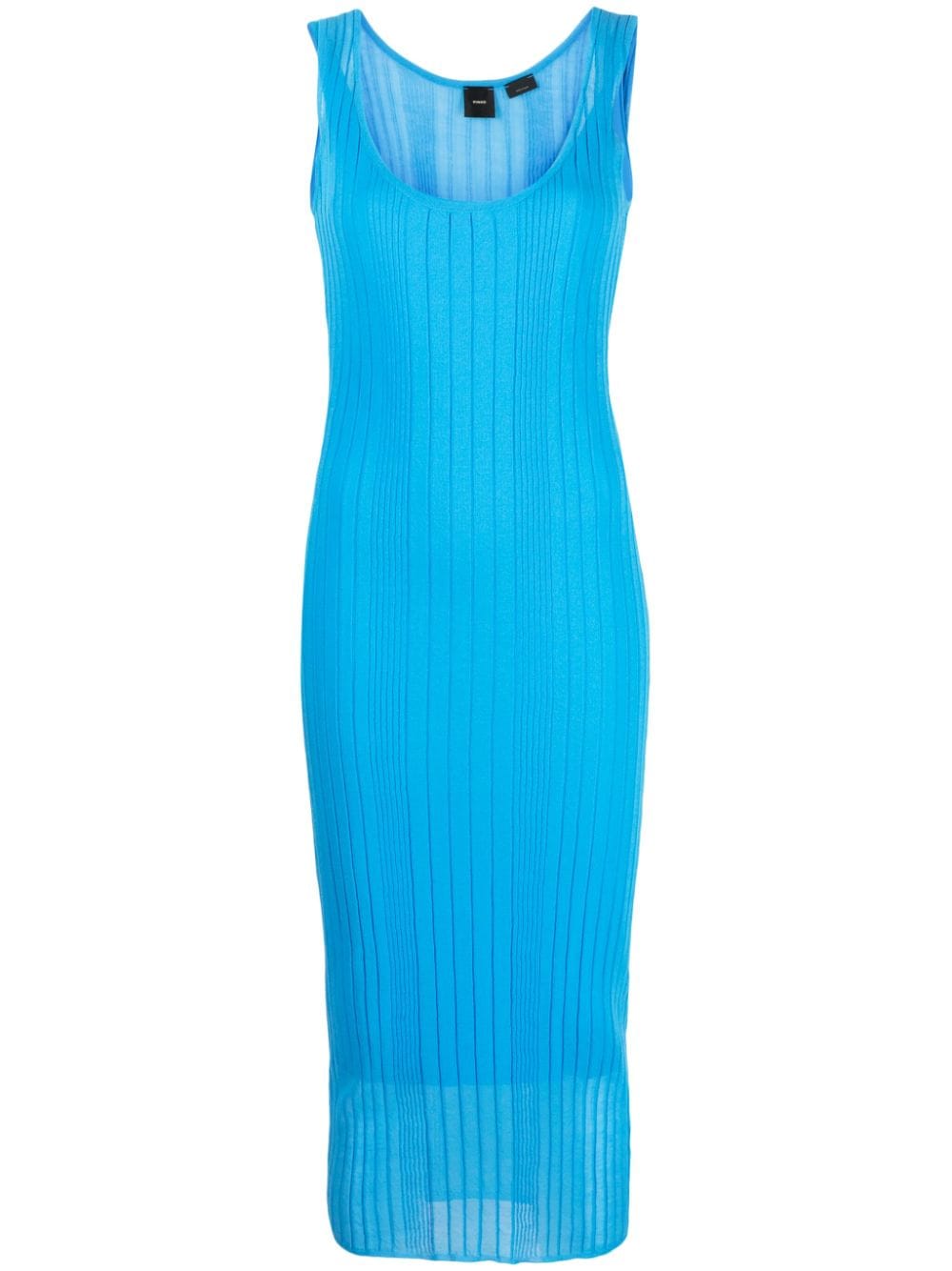 PINKO Dune ribbed midi dress - Blue von PINKO