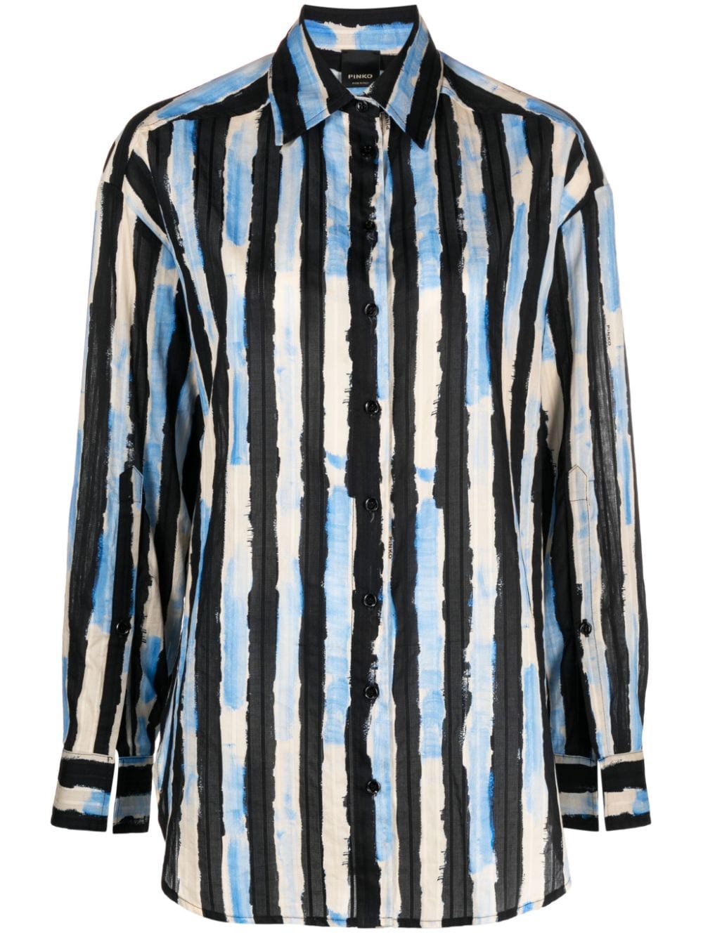 PINKO Eden striped cotton shirt - Blue von PINKO