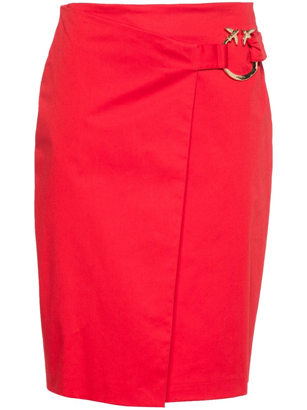 PINKO Eurito wrap midi skirt - Red von PINKO