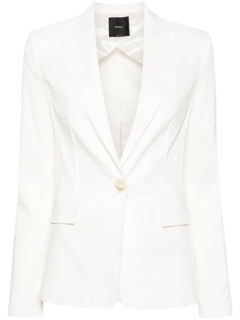 PINKO Ghera linen-blend blazer - White von PINKO