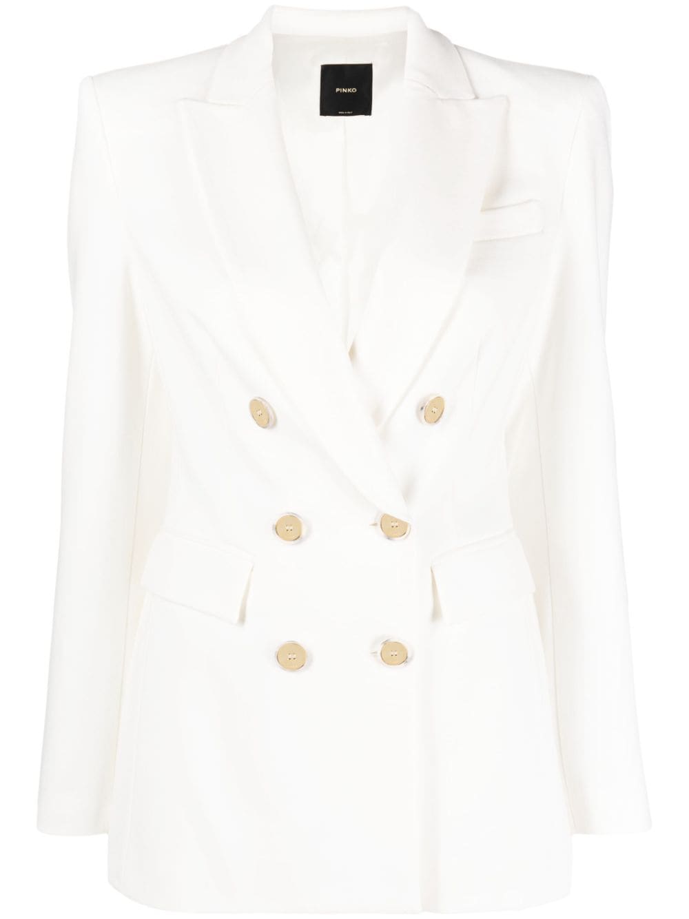 PINKO Glorioso double-breasted blazer - White von PINKO